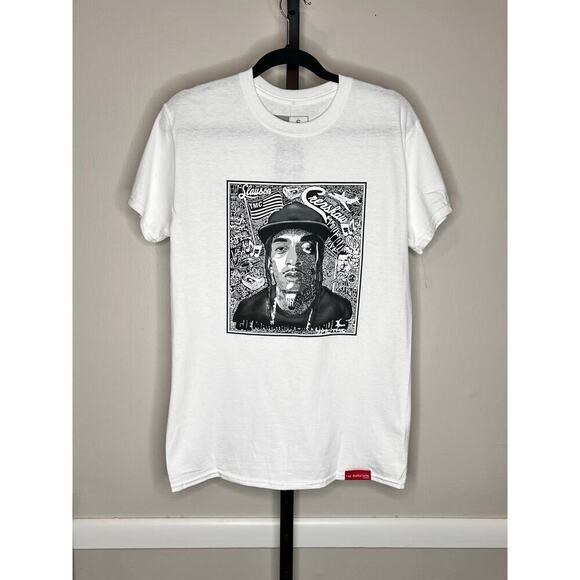 The Marathon Clothing Nipsey Hussle Graphic Tee White Crenshaw Mens Small NWT - Picture 2 of 6